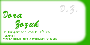 dora zozuk business card